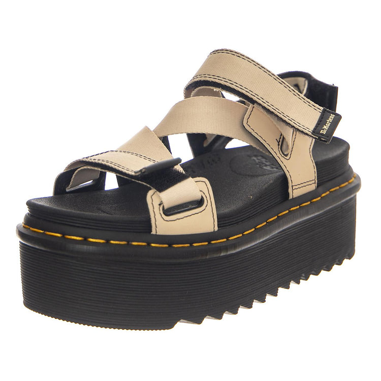 Kimber Warm Sand Webbing+Hydro Leather - Sandali Donna Beige 27351268  DR.MARTENS 