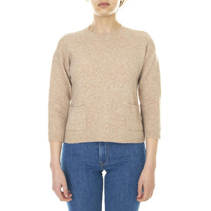 021SD53015 - Maglione Girocollo Donna Beige / Champagne 021SD53015 -S2285 . ALESSIA SANTI 