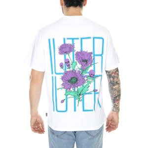 Spine Skulls Tee White - Maglietta Girocollo Uomo Bianca 23SITS89-WHITE  IUTER 