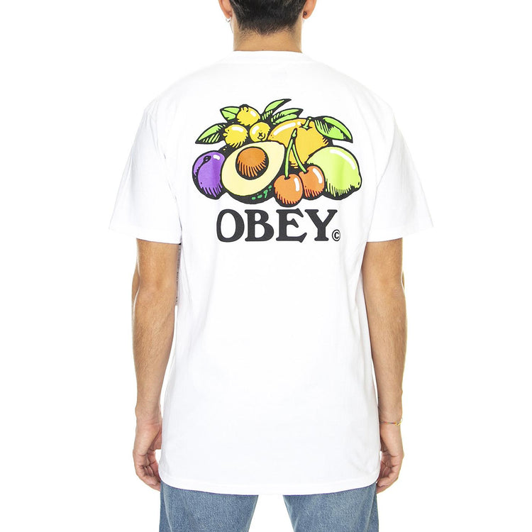 Obey Bowl Of Fruit Classic Tee White - Maglietta Girocollo Uomo Bianca 165263416-WHT  OBEY 