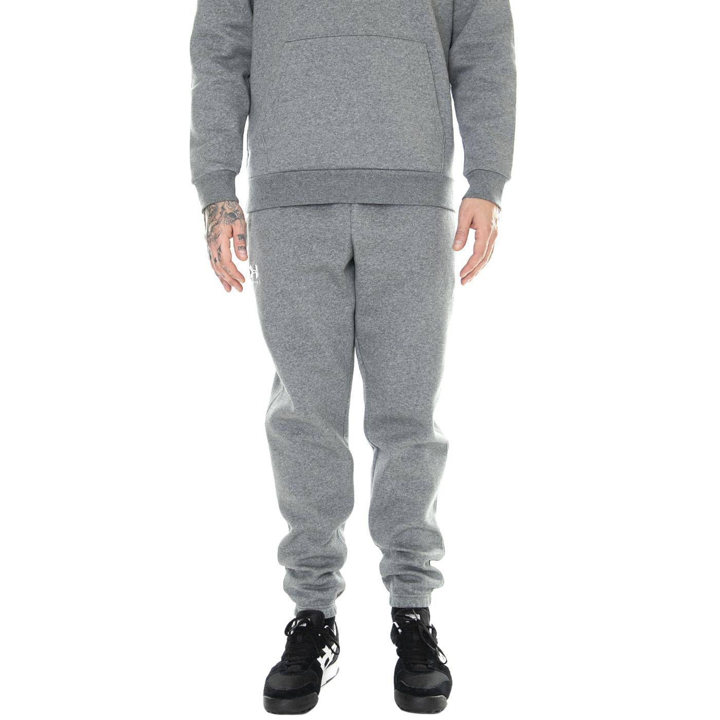 UA Essential Fleece Joggers Grey - Pantaloni Uomo Grigi 77-1373882-12  UNDER ARMOUR 