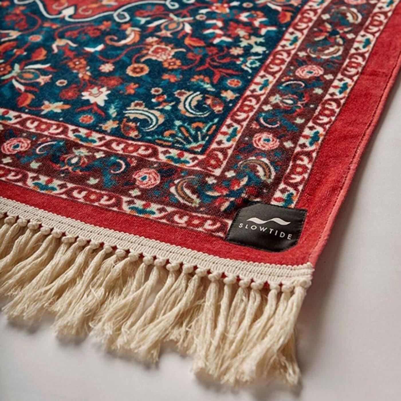 Haven Multicoloured Beach Towel - Telo Mare Multicolore ST086-BURGUNDY  SLOWTIDE 