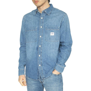 Workwear Shirt 2_0 Mid Denim - Camicia Denim Jeans Uomo Blu 112364148  LEE 