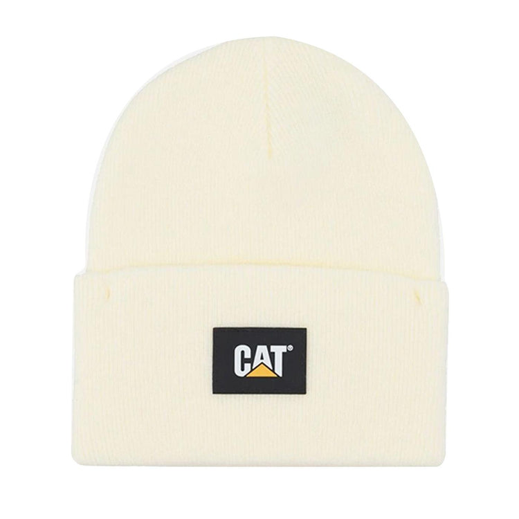 Cat Label Cuff Beanie Cream - Cappellino a Cuffia Bianco 1090026-11-0103  CAT 