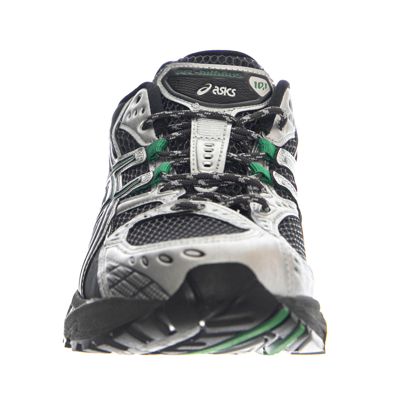 GEL-NIMBUS 10.1 Obsidian Grey / Green Basil Shoes - Scarpe Stringate Uomo Grigio / Multicolore 1203A543-022  ASICS 