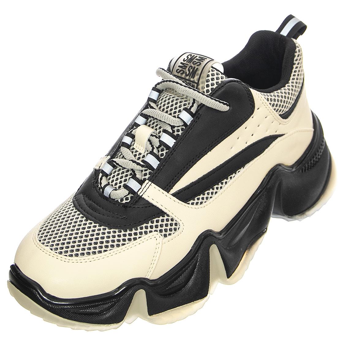 City Soul Blk / Bone - Scarpe Stringate Profilo Basso Donna Bianche / Nere / Multicolore SMPCITY SOUL-BLKBON  STEVE MADDEN 