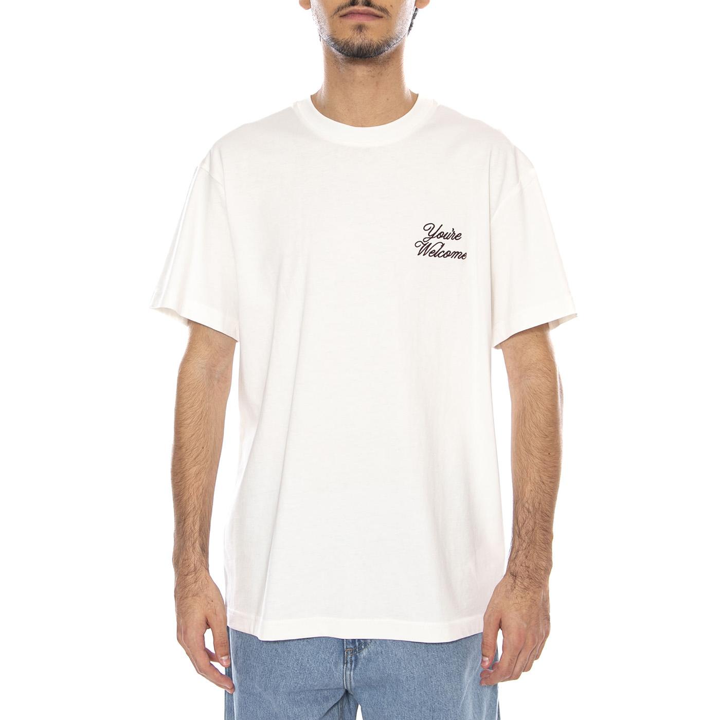 Relaxed Graphic Tee Ecru - Maglietta Girocollo Uomo Crema 112370514  LEE 