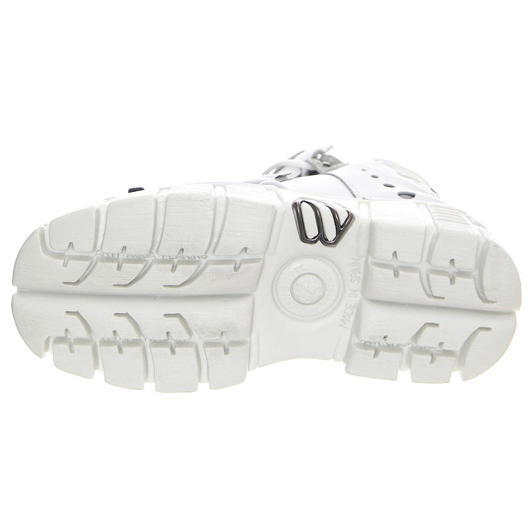 Napa 106-C65 Shoes - White - Scarpe Stringate Profilo Basso Donna Bianche NRSM-106-C65  NEW ROCK 