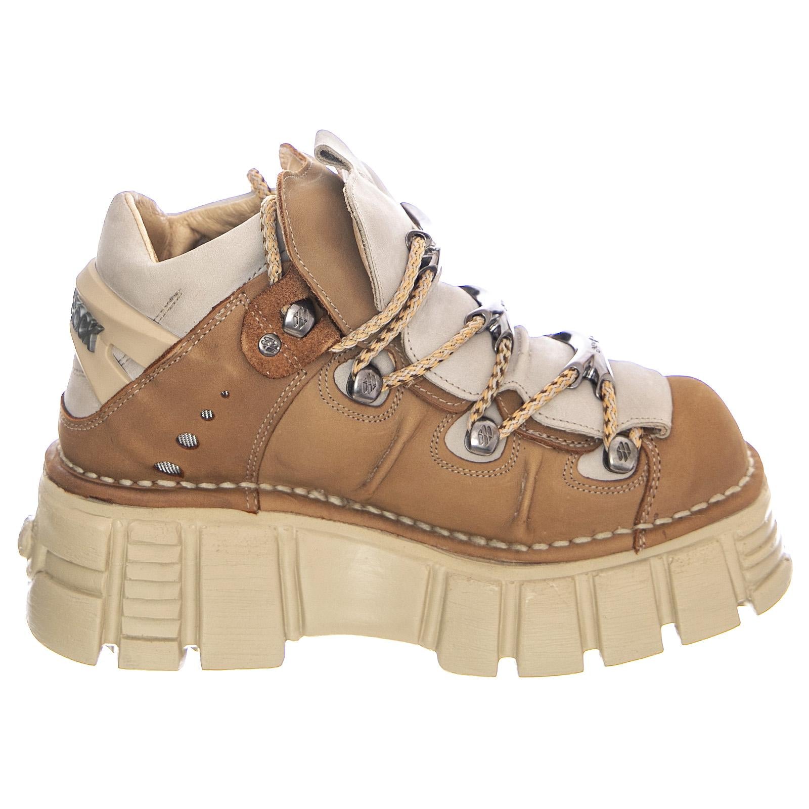 Alaska Hielo 106-C70 Softy Shoes - Safari / Grey - Scarpe Stringate Profilo Basso Donna Marrone / Grigio 37 NRSM-106-C70  NEW ROCK 