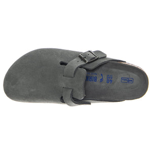 Boston SFB Basalt Gray, Suede Leather - Sandali Uomo Grigi 1030874 . BIRKENSTOCK 