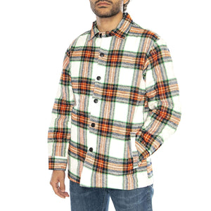 Sven II Shirt Lined LS White / Red - Camicia Uomo Multicolore I032610.1WZ.67.  EDWIN 