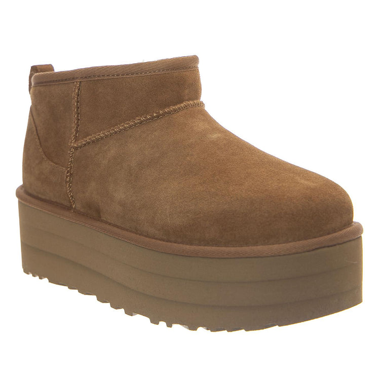 W Classic Ultra Mini Platform Chestnut - Stivaletti Donna Marroni 1135092-CHE  UGG 
