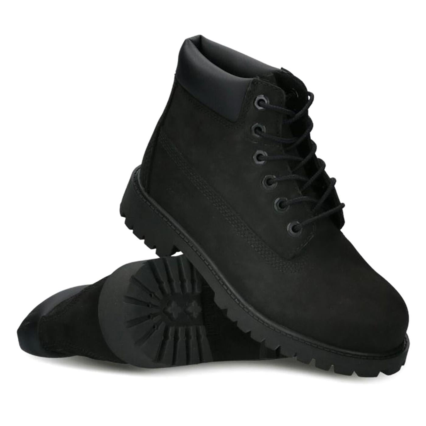 Timberland Premium 6 Inch Lace Up Waterproof Boot Black - Stivaletti Bambino Neri TB1127070011  TIMBERLAND 