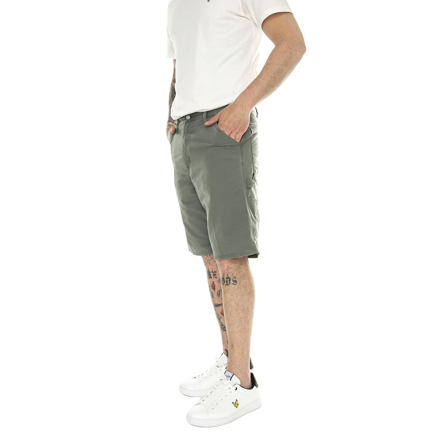 Single Knee Short Park /garment dyed - Bermuda Uomo Verdi I031504.1YFGD  CARHARTT WIP 