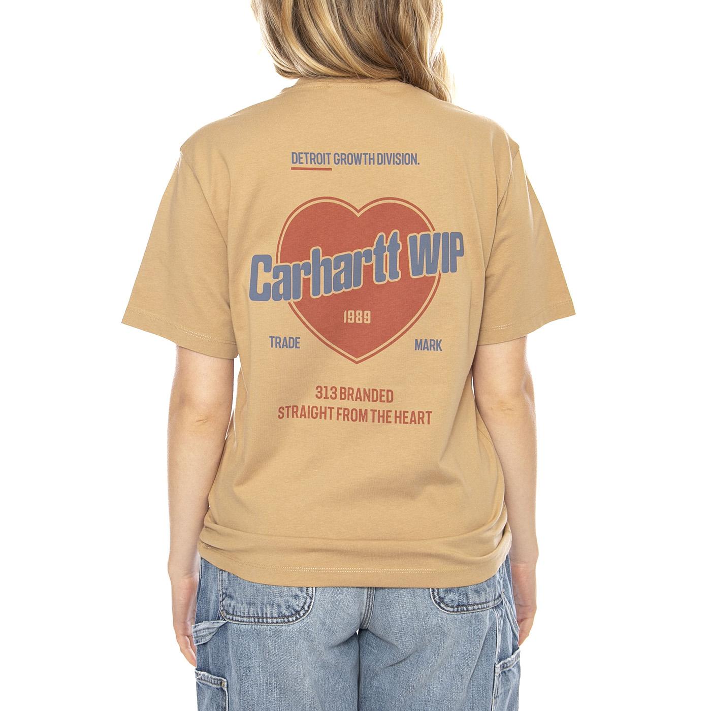 Carhartt WIP Womens Growth -- Maglietta Donna Beige I035264-7 . CARHARTT WIP 