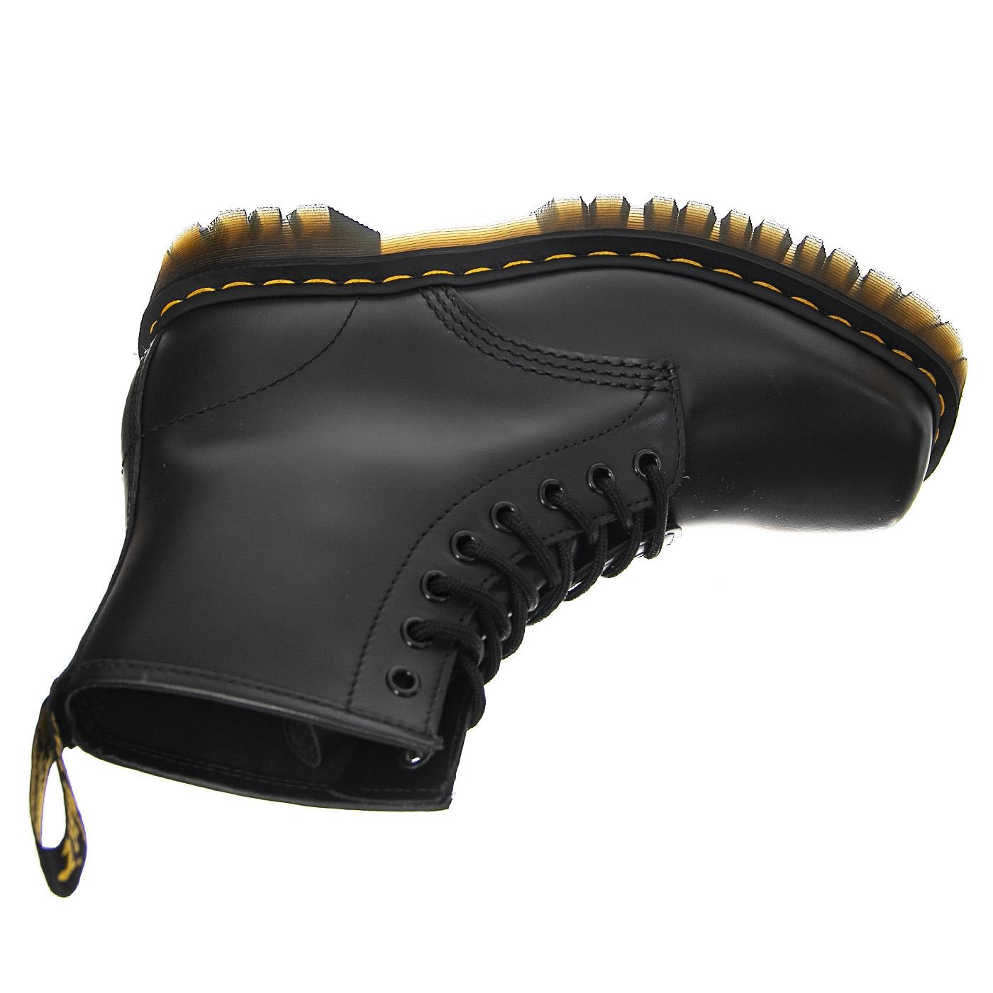 1460 Bex Squared Black Polished Smooth - Stivali Donna Neri 27886001  DR.MARTENS 