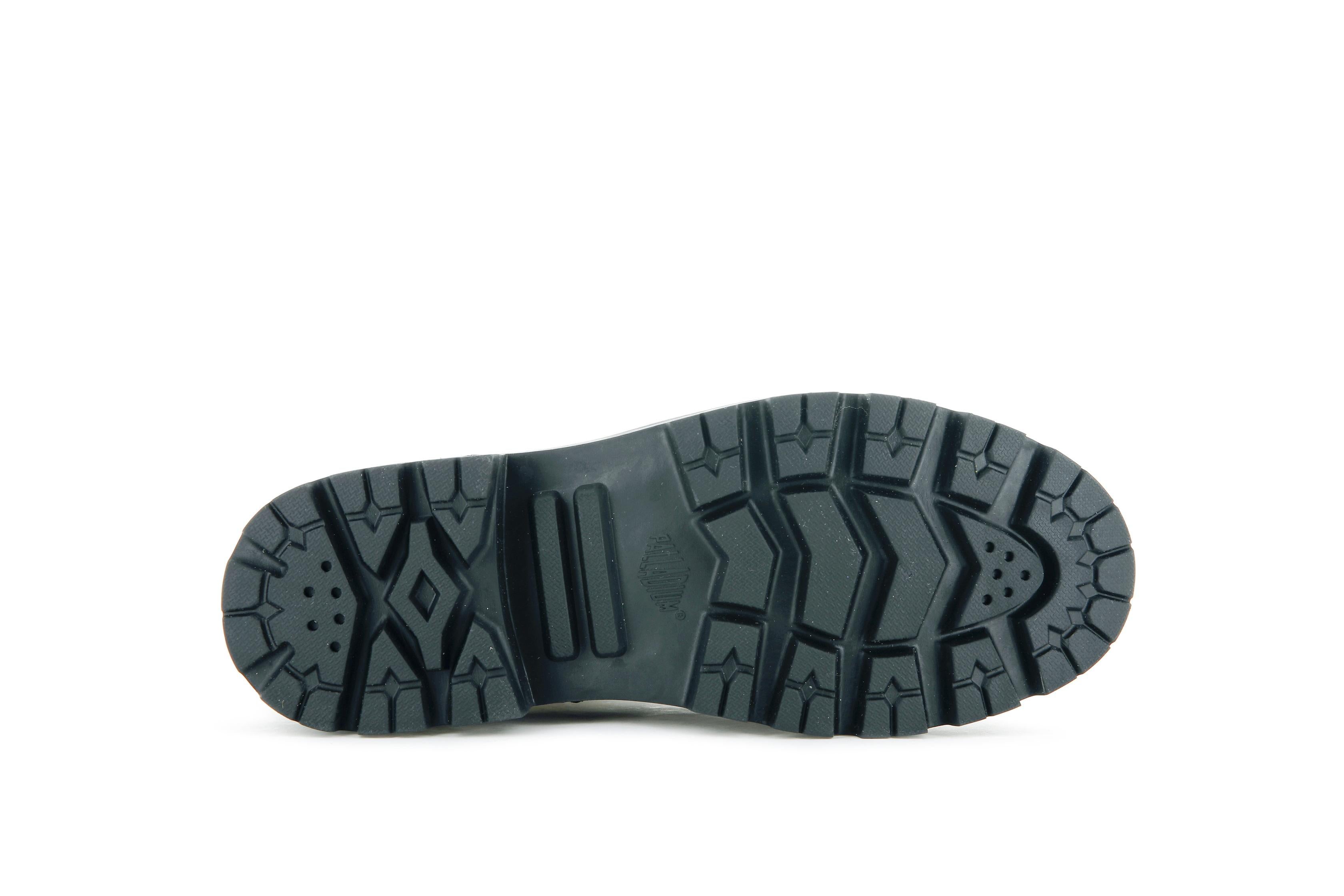 Pallabase Leather Black / Black - Scarpe Stringate Profilo Alto Donna Nere PAS96905-001-M  PALLADIUM 