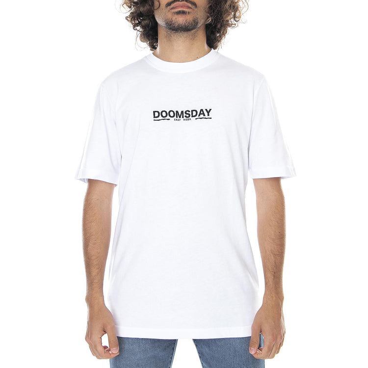 Mens Easy Rider T-Shirt - White - Maglietta Girocollo Uomo Bianca 0258WHT . DOOMSDAY 