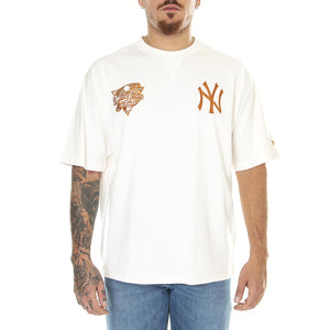 M's T-shirt oversize New York Yankees World Series Patch - Maglietta Girocollo Uomo Bianca 60424316  NEW ERA 