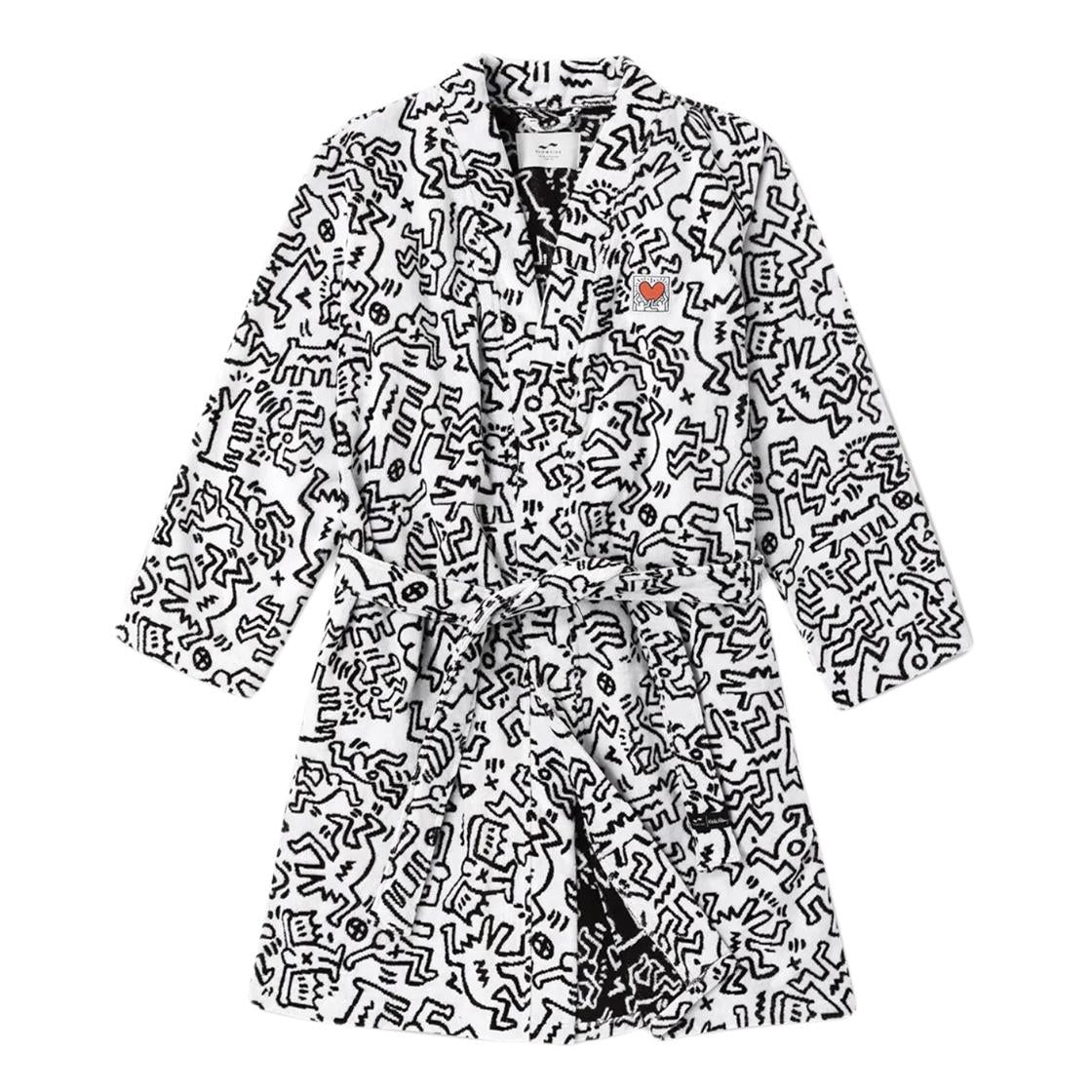 Slow Tide x Keith Haring - Breakers Robe White - Accappatoio Multicolore ST849-ST850-WHITE  SLOWTIDE 