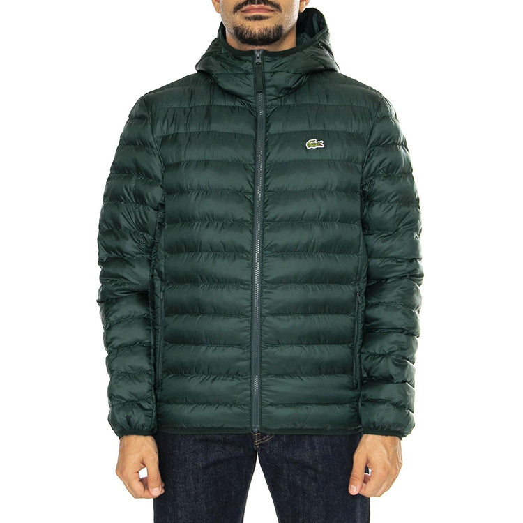 Blusone BH2909-YZP Green - Giacca con Cappuccio Uomo Verde BH2909-YZP  LACOSTE 