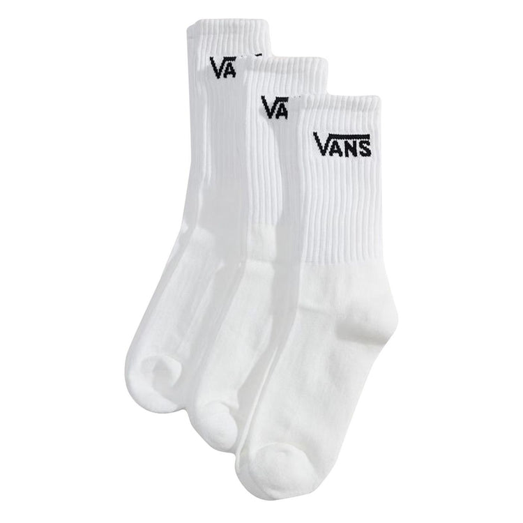 Classic Crew Rox White - Set 3 Paia di Calzini Bianchi VN000QBV WHT1 VANS 