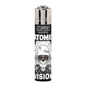 Clipper Circa - Atomic Vision - Accendino Ricaricabile Nero / Bianco 237757_13  C1RCA 