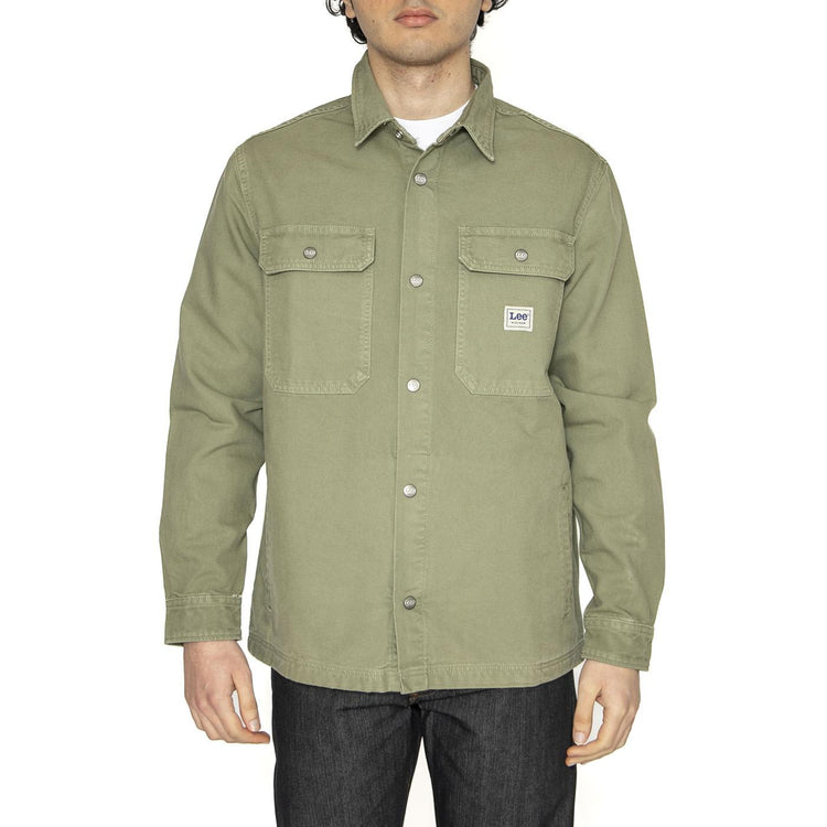 Workwear Overshirt Mercantile Green - Camicia Uomo Verde 112364123  LEE 