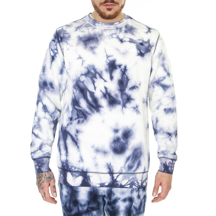 Comfycush Wash Crew Dress Blues / Tie Dye - Felpa Girocollo Uomo Blu / Multicolore VN00062TTNN1  VANS 