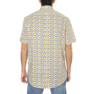 Block Botanical Print Butterscotch - Camicia Maniche Corte Uomo Multicolore 66665-452  BEN SHERMAN 