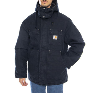 Ambel Coat Deep Night / Deep Night - Giacca con Cappuccio Uomo Blu I035616.3B306  CARHARTT WIP 