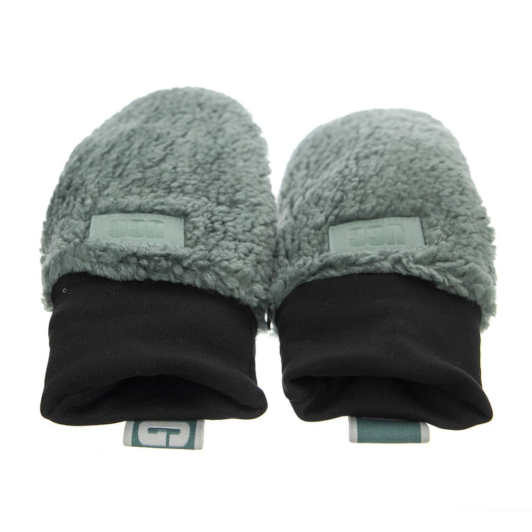W Sherpa Mitten Logo Tape Aaloe Vera - Guanti / Moffole Verdi UGA21631-AVR  UGG 