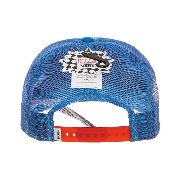 WM SPIDEY TRUCKER HAT INDIGO BUNTI VA3QXTRE2  VANS 