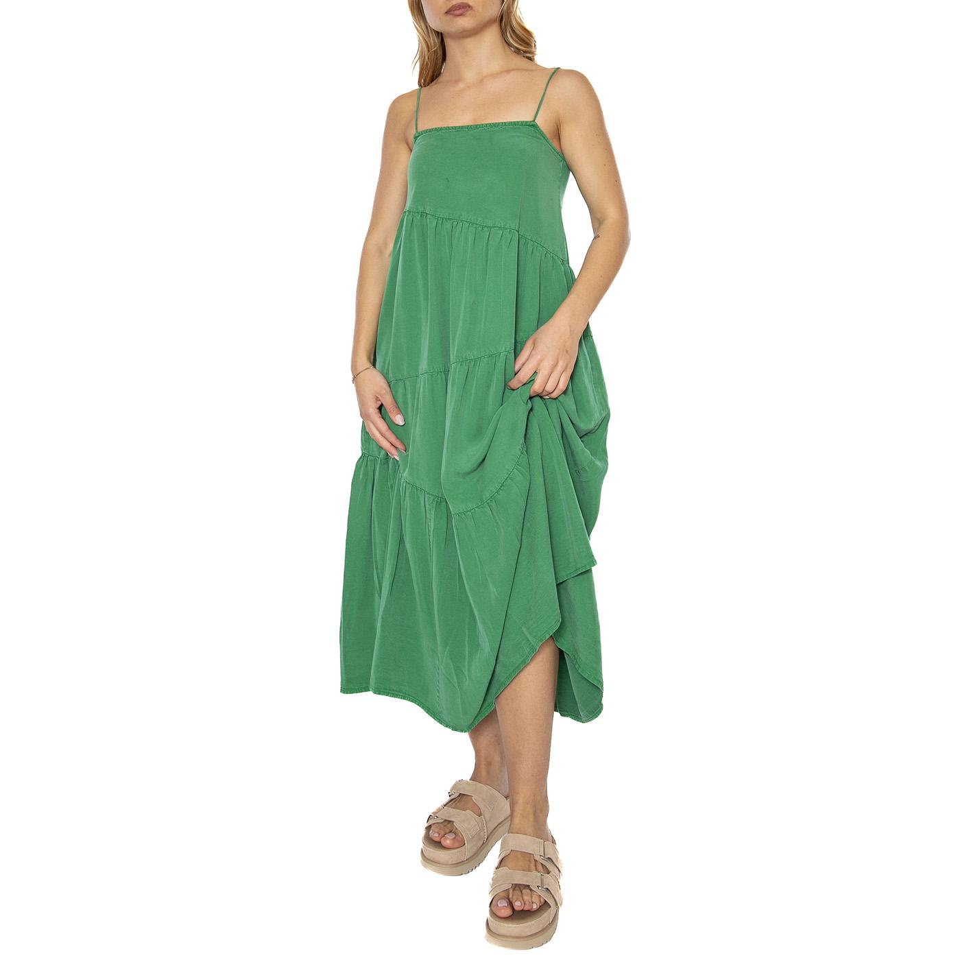 Vestido largo amplio verde - Abito Donna Verde 51W/41220  WILD PONY 