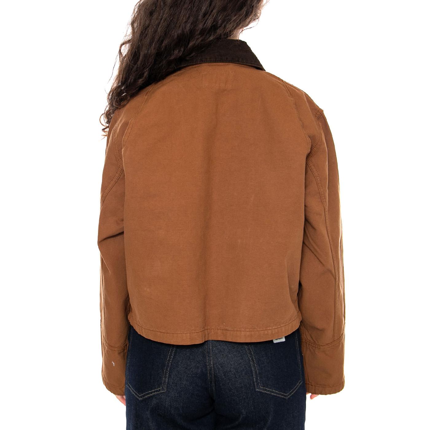 W' Prescott Jacket Hamilton Brown / Tobacco - Giacca Donna Marrone I036512 00SGD CARHARTT WIP 