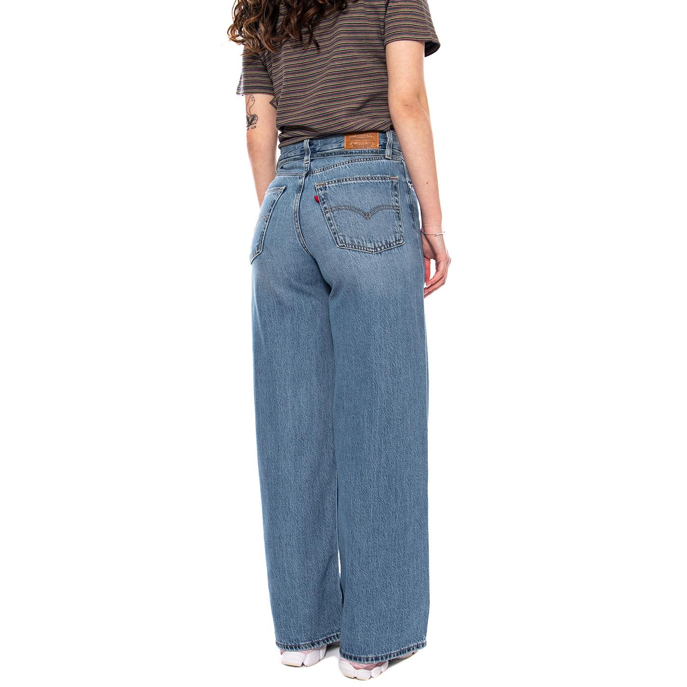 XL Straight - Good Grades Tencel Med Indigo - Pantaloni Denim Jeans Donna Blu A8701 0041 LEVIS 