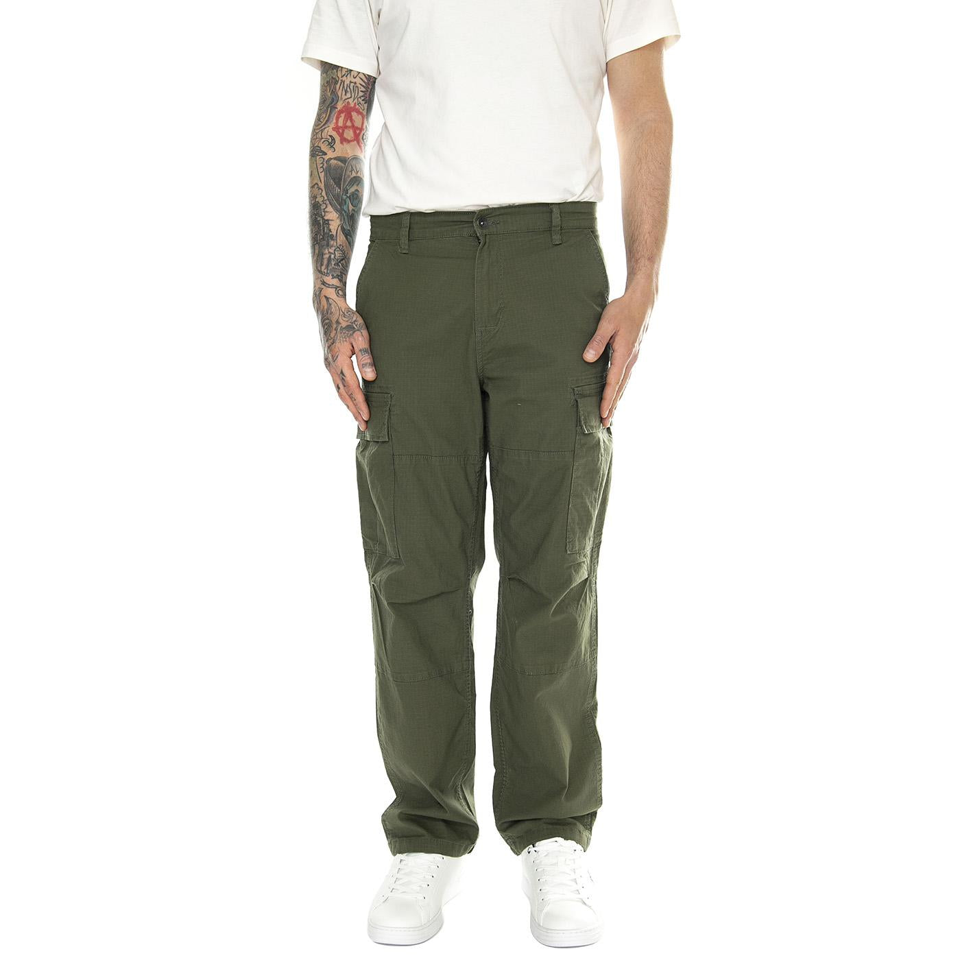 Onsray Life 0020 Ribstop Cargo Noos Olive Night - Pantaloni Uomo Verdi 22028640-Olive Night  ONLY & SONS 