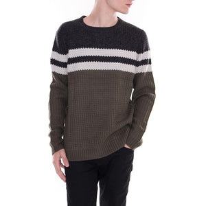 Lazlo Striped Crewneck Kkit Grape Leaf 22010308-Grape Leaf  ONLY & SONS 