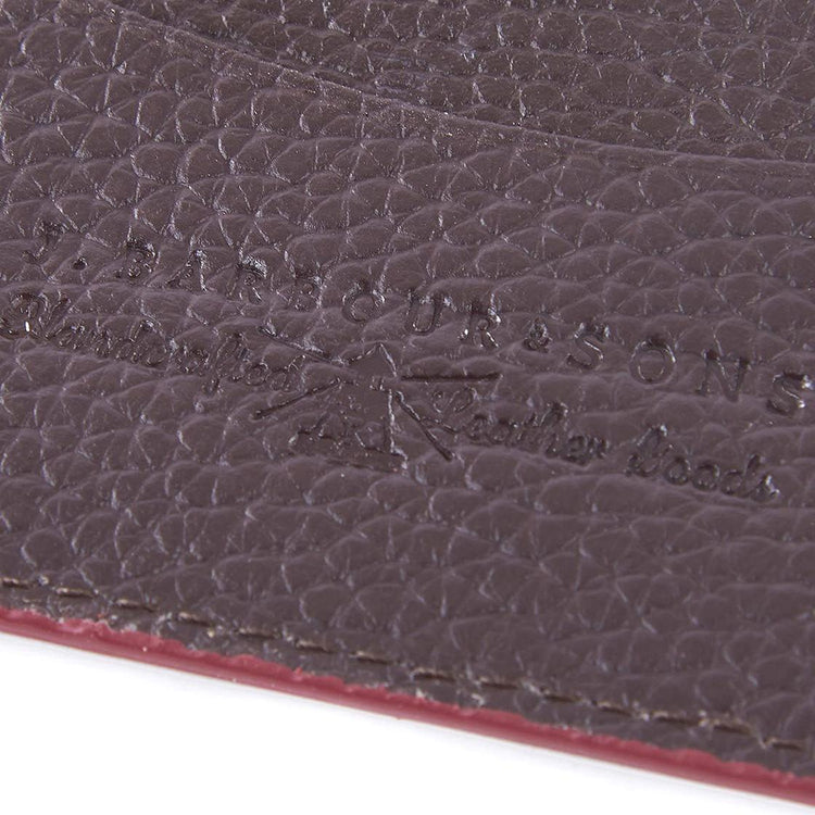 Grain Leather Card Holder Dark Brown - Portacarte Marrone in Pelle 222MMLG0020-BR711  BARBOUR 