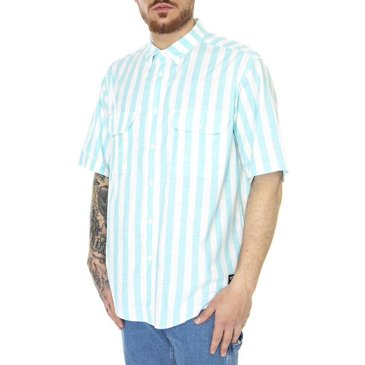 Skate Woven 90s Blue White Stripe Blue - Camicia Maniche Corte Uomo Bianca / Blu A4329-0000  LEVIS 