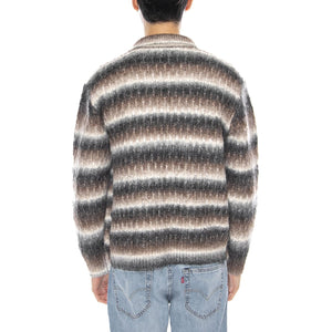 Reggie Zip Up Cardigan -- Cardigan Uomo Nero Multi 151010038 BKM OBEY 