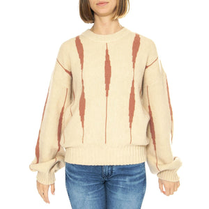 Jersey Jacquard Lineas Rosa - Maglione Donna Multicolore 43W/10613  WILD PONY 