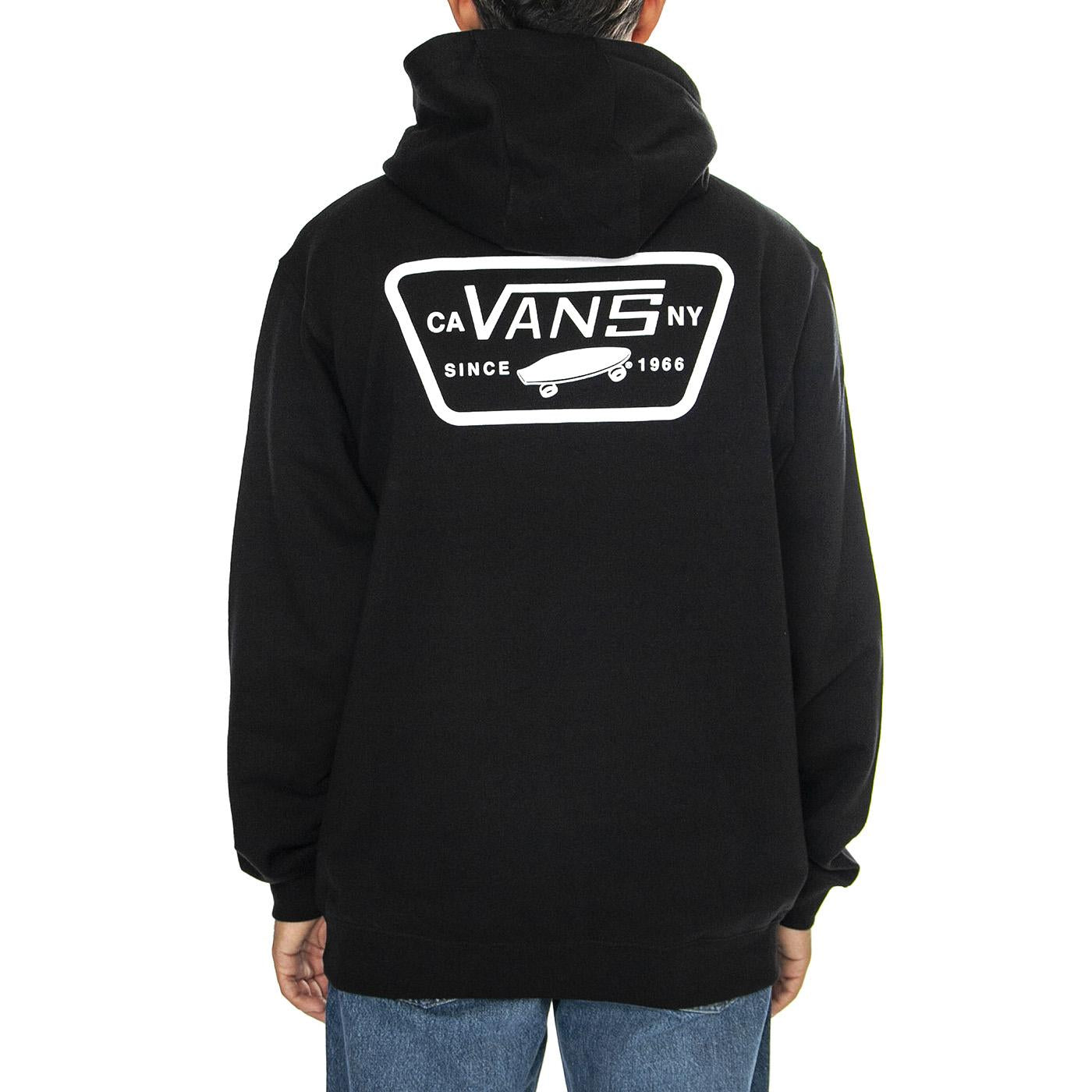 Full Patch Pullover Black - Felpa con Cappuccio Uomo Nera VN000HNZBLK1  VANS 