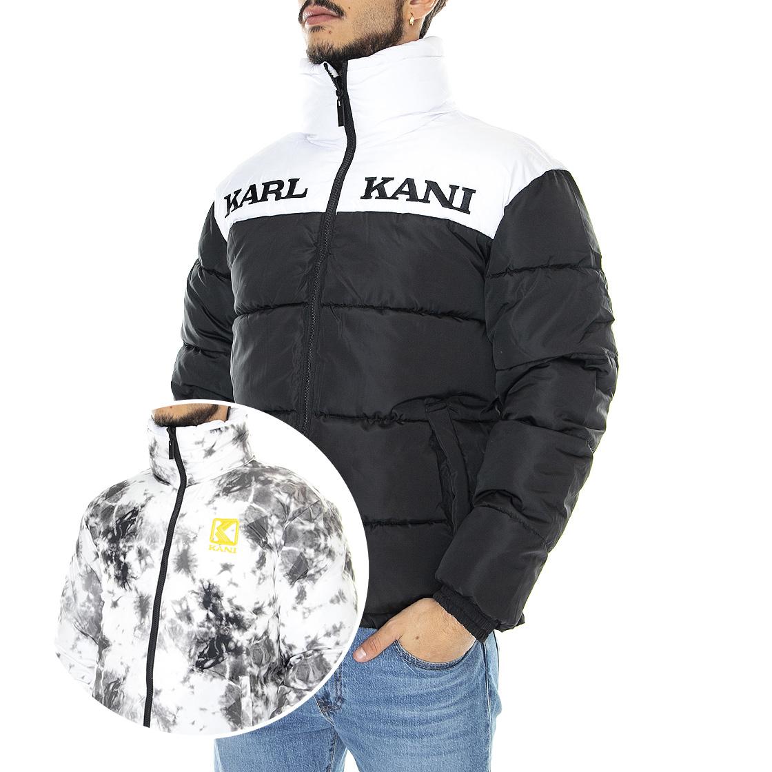 Mens Retro Block Multicolored / Blue / White Reversibile WInter Jacket KRCKM213-036-1  KARL KANI 