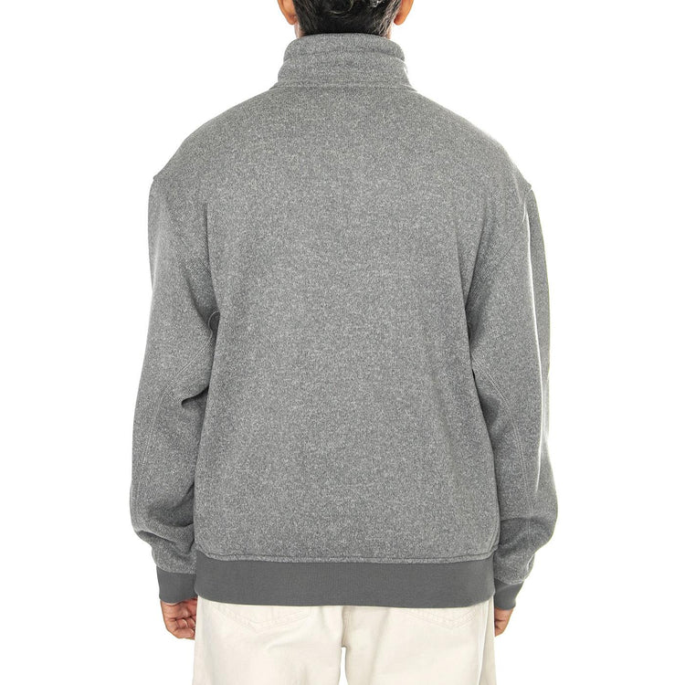 Luther Half Zip Sweat Misty Grey Heather - Felpa Collo Alto Uomo Grigia I033990.2H9XX  CARHARTT WIP 
