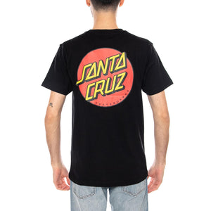 Classic Dot - Maglietta Girocollo Uomo Nera SCA-TEE-10755 Black SANTA CRUZ 