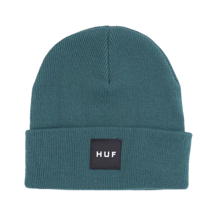 Essentials Box Logo Beanie Sycamore - Cappellino a Cuffia Verde BN00090-SCMRE  HUF 