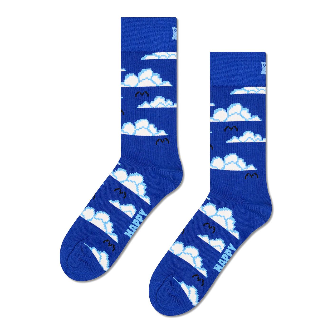 Pixelated Cloud Sock -- Calzini Uomo Multicolore P003162 BLUE HAPPY SOCKS 