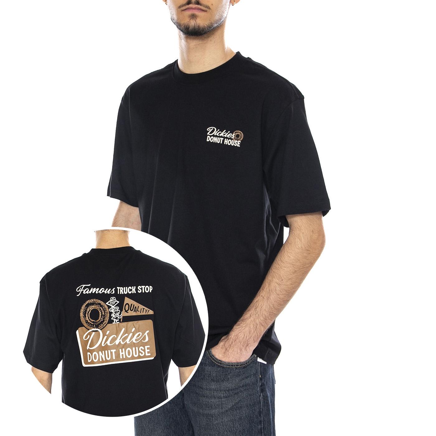 Donut House SS Maglietta -- Maglietta Uomo Nera DK0A87QNBLK1 . DICKIES 