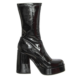 Hedonist Black Stretch Patent PU - Stivali Donna Neri WSSHEDONIST-BLK  WINDSOR SMITH 